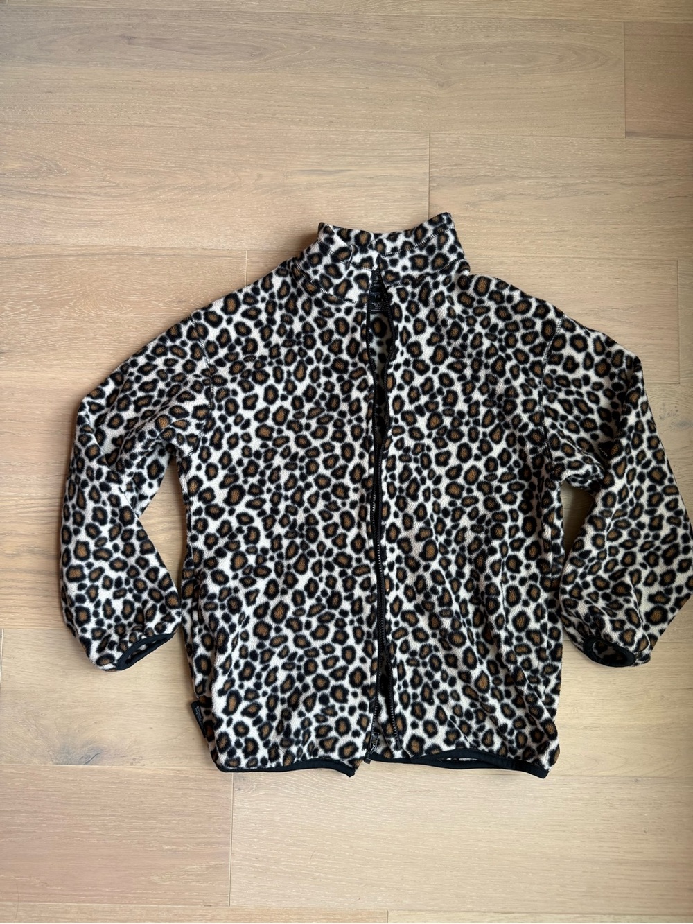 Preston & York Leopard Print Fleece Jacket - Brown, Black, Cream